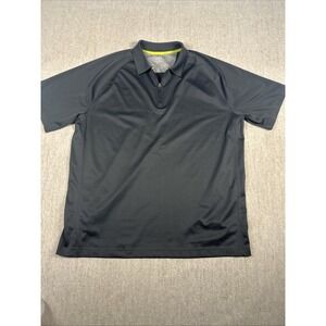 Chaps Golf Quarter Zip Polo Mens XL Gray Performance Short Sleeve Shirt